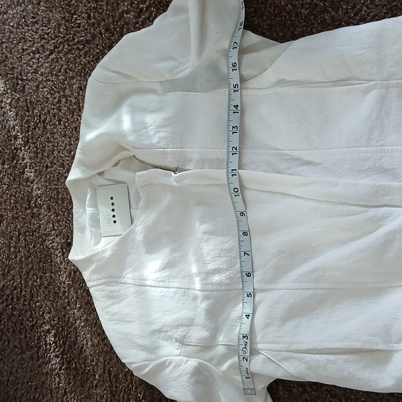 BlankNYC white double zip mesh jacket size small - Picture 13 of 15